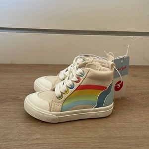 Toddler Size 5 rainbow high tops. NWT and box